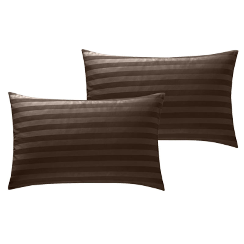 250TC Pillowcases Housewife/Oxford Pillowcases / Housewife / Brown - Exclusive Deals Ltd - Exclusive Deals
