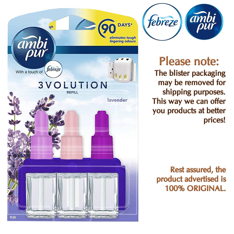 Set of 3 Ambi Pur 3Vol Lavender Sensation Refills - Febreze - Exclusive Deals