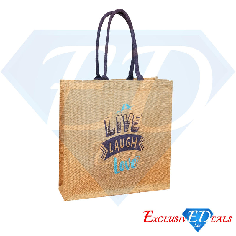 Jute Bag (H30xW29) - Live Laugh Love - Exclusive Deals - Exclusive Deals
