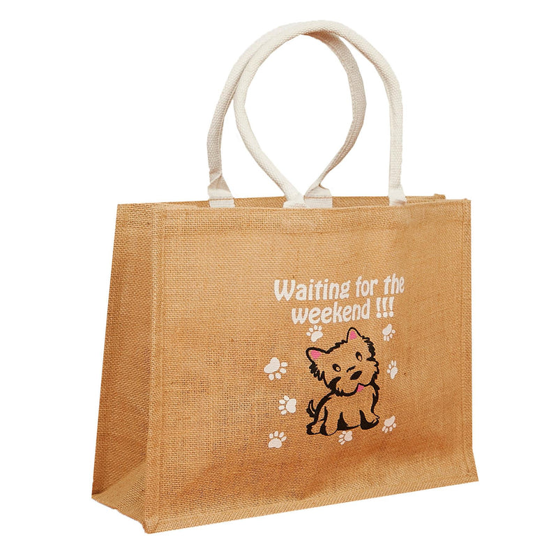 Large Jute Shopping Bags Waiting For The Weekend - Exclusive Deals - Exclusive Deals