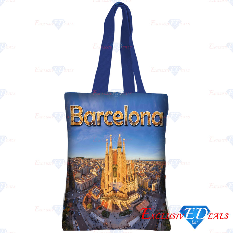Barcelona Polyester Shopping Bag - Exclusive Deals Ltd - Exclusive Deals