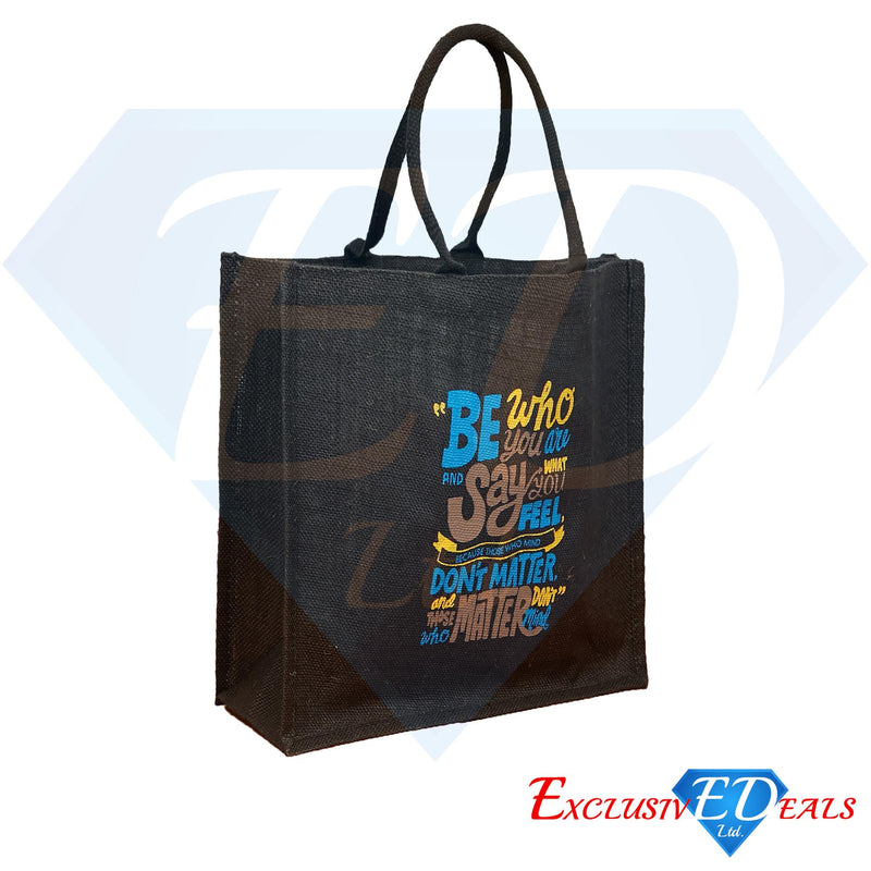 Jute Bag (H30xW29) - Be Who You Are - Exclusive Deals - Exclusive Deals