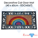 Rainbow Rubber Sides Coir Door Anti-Slip Household Mat 40 x 60cm - Exclusive Deals - Exclusive Deals