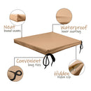 Water-resistant chair Pads Removable Cushion Covers