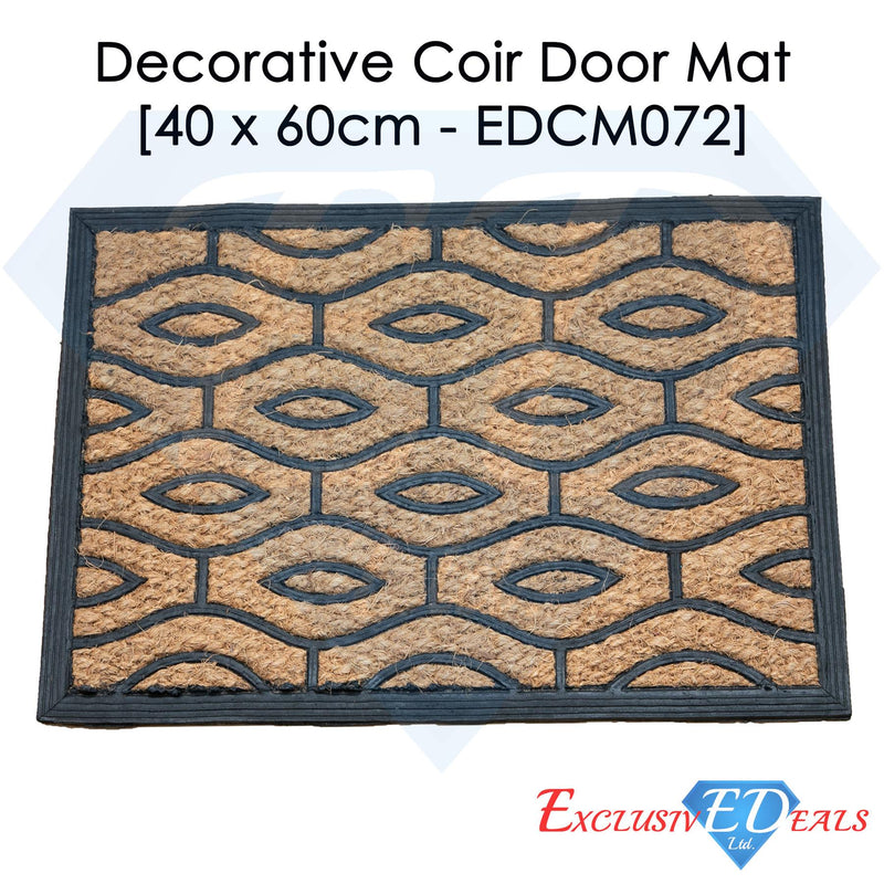Rubber Pattern 1 Coir Door Anti-Slip Household Mat 40 x 60cm - Exclusive Deals - Exclusive Deals