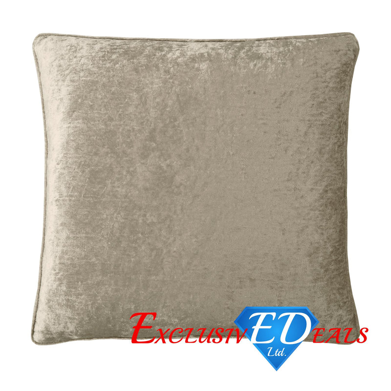 Crushed Velvet 45cm x 45cm Cushion Cover,Champagne - Exclusive Deals Ltd - Exclusive Deals