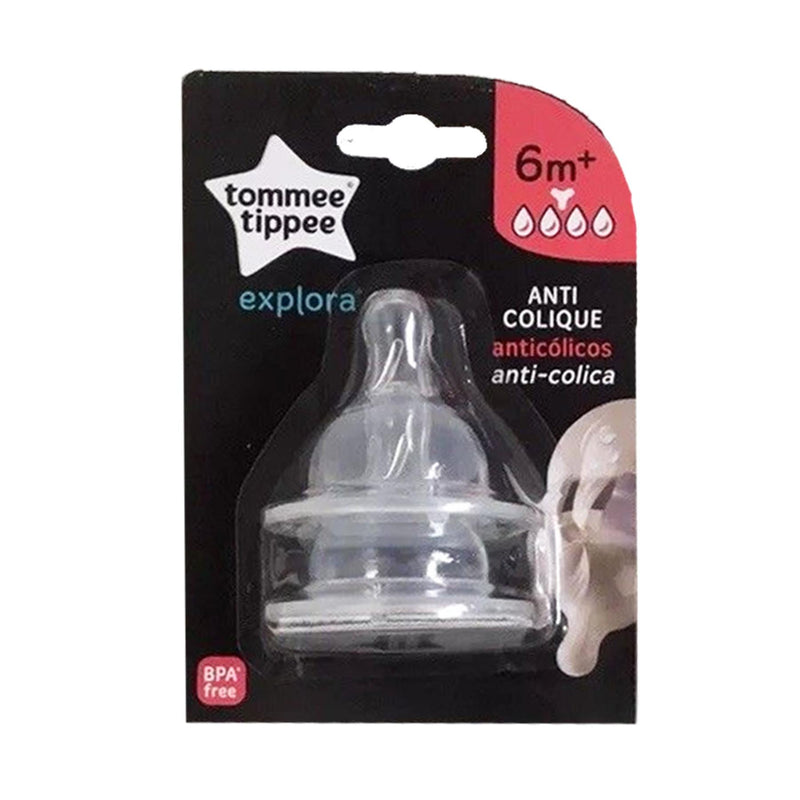 Tommee Tippee Anti Colic Teats 6+ Months 2PK - Exclusive Deals Ltd - Exclusive Deals