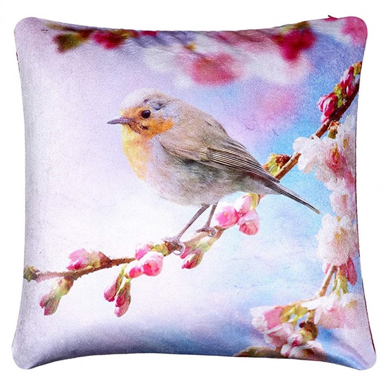 Verdin Bird Cushion Cover Plush Velvet - Exclusive Deals Ltd - Exclusive Deals