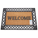 Welcome Rubber Net Pattern Coir Door Anti-Slip Household Mat 45 x 75cm - Exclusive Deals Ltd - Exclusive Deals