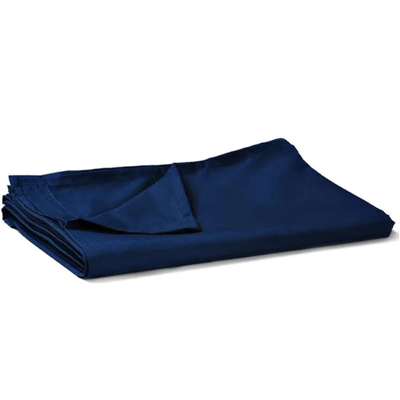 Egyptian Cotton Flat Bed Sheet 400TC Navy Blue / Double - Exclusive Deals - Exclusive Deals