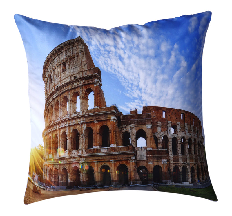 Rome Colosseum Cushion Cover Plush Velvet - Exclusive Deals Ltd - Exclusive Deals