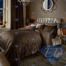 Crushed Velvet Duvet Cover Set Brown / Single - Exclusive Deals Ltd - Exclusive Deals