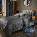 Crushed Velvet Duvet Cover Set Charcoal / Single - Exclusive Deals Ltd - Exclusive Deals