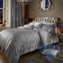 Crushed Velvet Duvet Cover Set Silver / Single - Exclusive Deals Ltd - Exclusive Deals