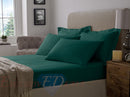 Flannelette Brushed Cotton Extra Deep Fitted Sheets Dark Green / Single - Exclusive Deals Ltd - Exclusive Deals