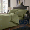 800TC Cotton Rich Duvet Cover Set Moss Green / Single - Exclusive Deals Ltd - Exclusive Deals