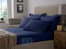 Flannelette Brushed Cotton Extra Deep Fitted Sheets Navy / Single - Exclusive Deals Ltd - Exclusive Deals