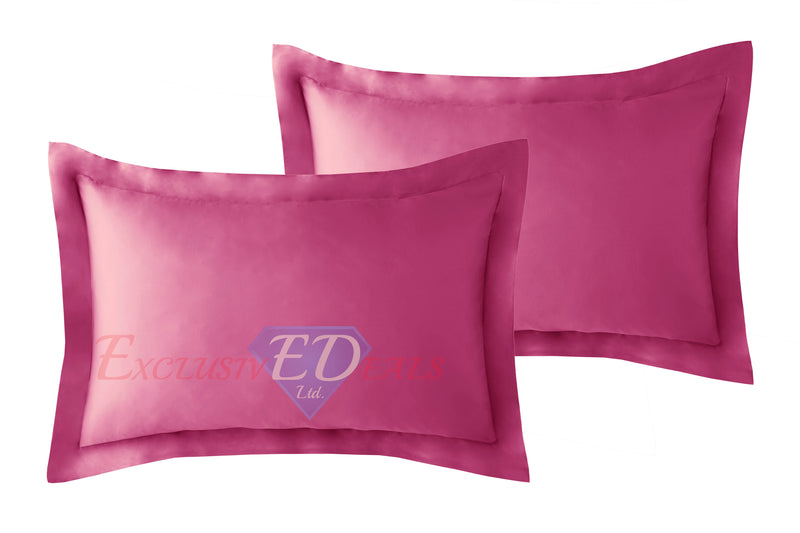 Crushed Velvet Duvet Cover Set Pink / Oxford Pillowcase - Exclusive Deals Ltd - Exclusive Deals
