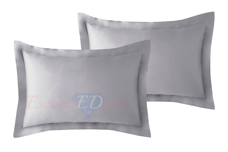 Crushed Velvet Duvet Cover Set Silver / Oxford Pillowcase - Exclusive Deals Ltd - Exclusive Deals