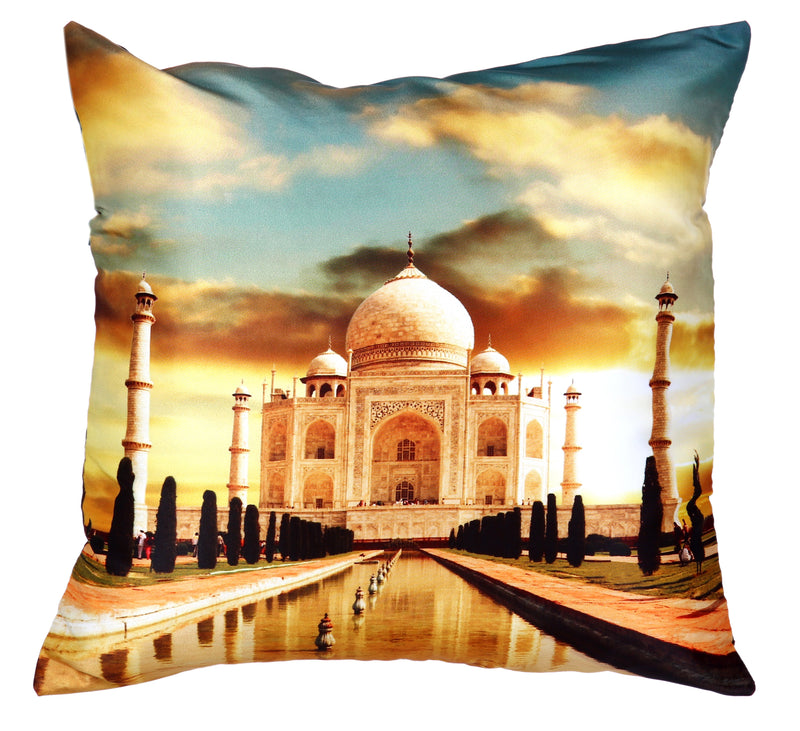 Taj Mahal Cushion Cover Plush Velvet - Exclusive Deals Ltd - Exclusive Deals