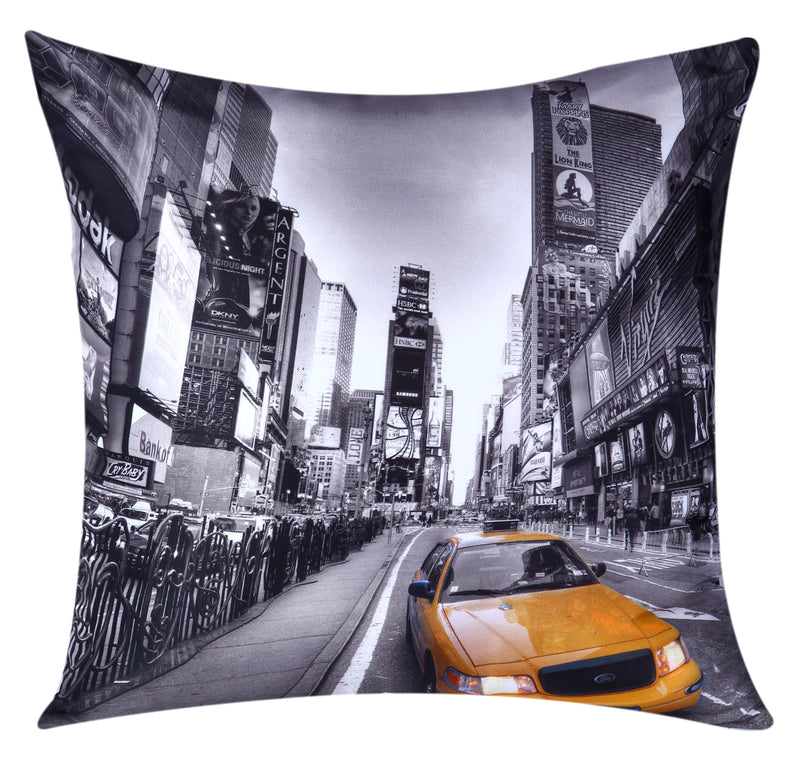 Times Square Cushion Cover Plush Velvet - Exclusive Deals Ltd - Exclusive Deals