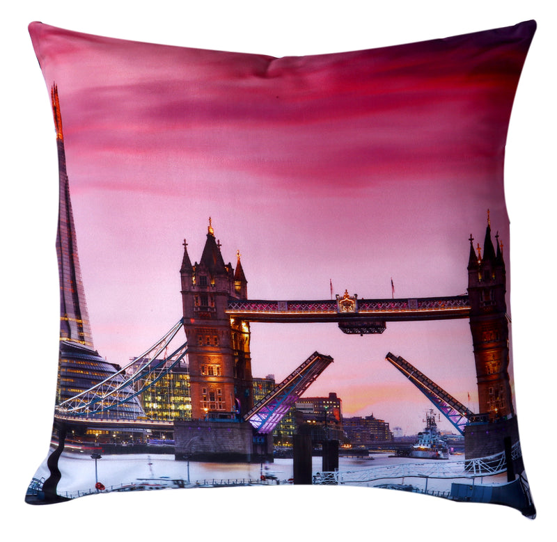 Tower Bridge Cushion Cover Plush Velvet - Exclusive Deals Ltd - Exclusive Deals