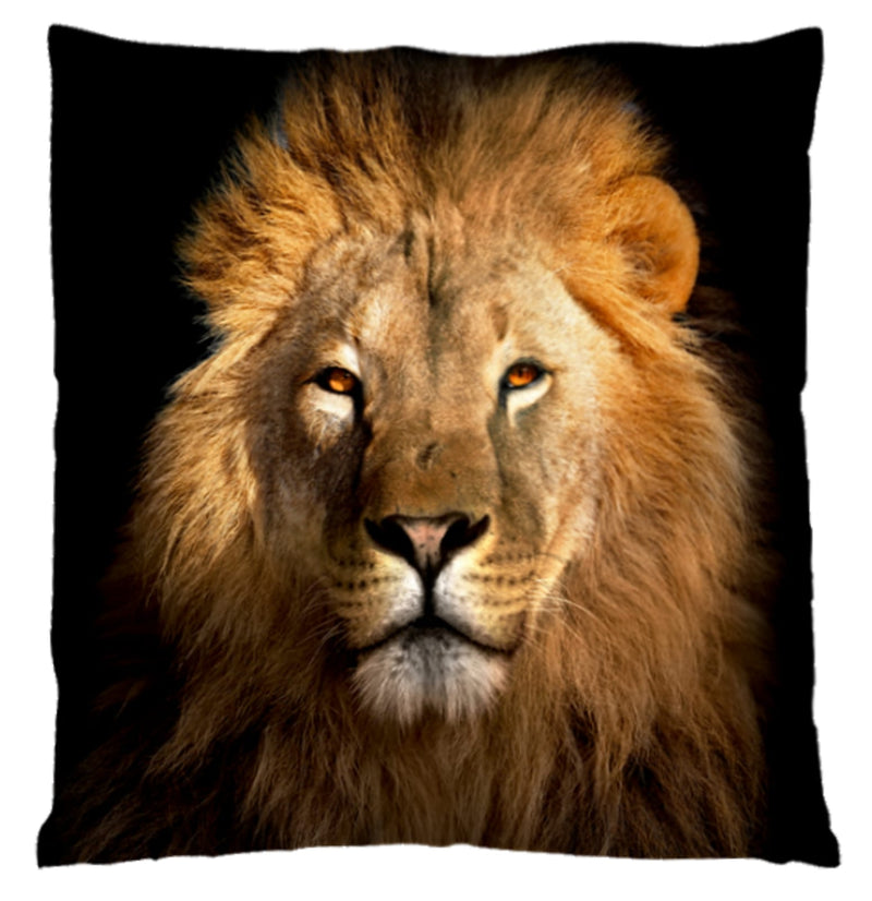 Lion Cushion Cover 2 Plush Velvet - Exclusive Deals Ltd - Exclusive Deals