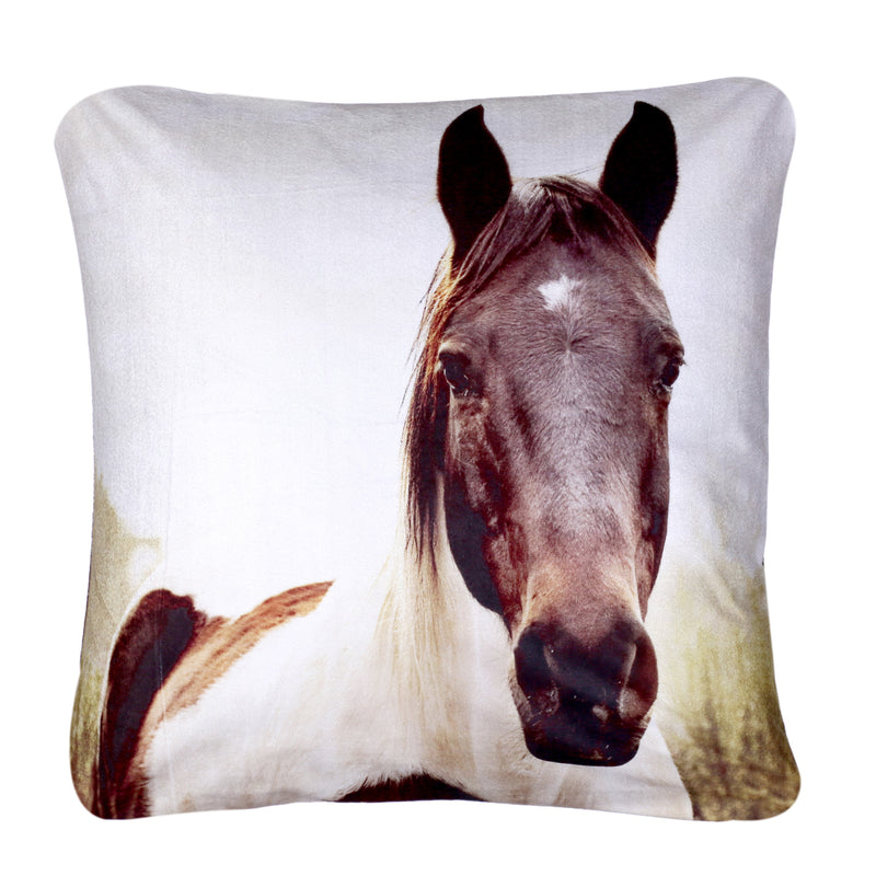 Horse Cushion Cover 2 Plush Velvet - Exclusive Deals Ltd - Exclusive Deals