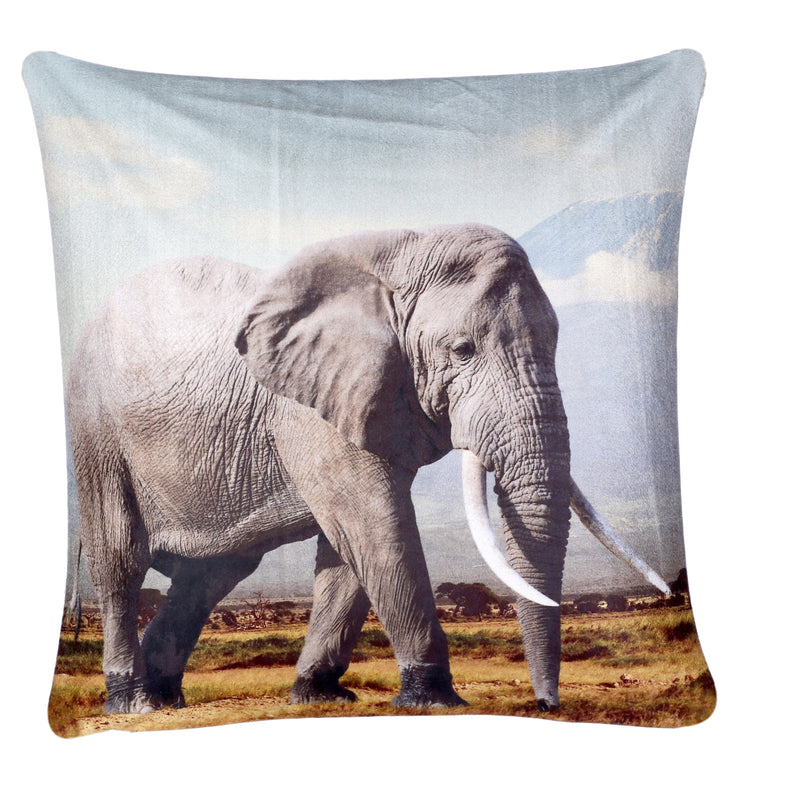 Elephant Cushion Cover Plush Velvet - Exclusive Deals Ltd - Exclusive Deals