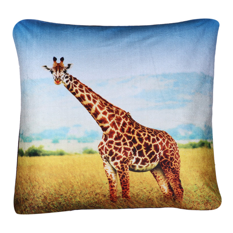 Giraffe Cushion Cover Plush Velvet - Exclusive Deals Ltd - Exclusive Deals