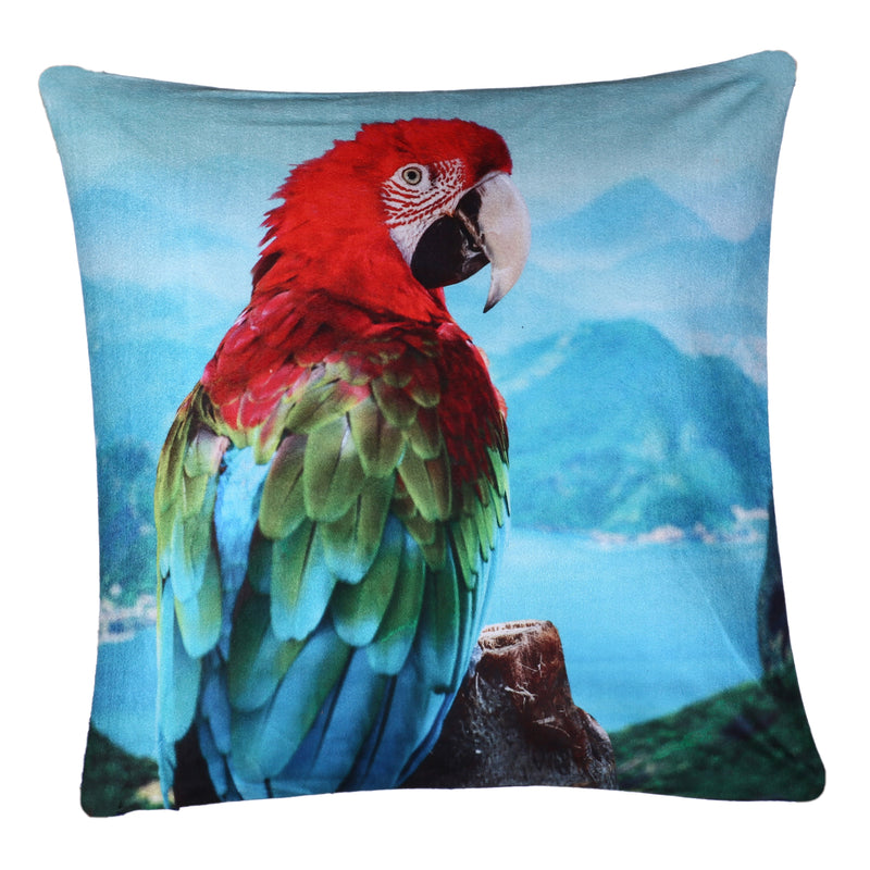 Parrot Cushion Cover Plush Velvet - Exclusive Deals Ltd - Exclusive Deals