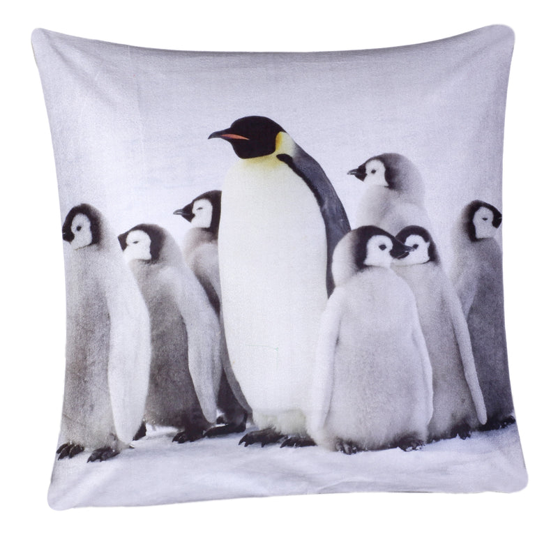 Penguin Cushion Cover 1 Plush Velvet - Exclusive Deals Ltd - Exclusive Deals