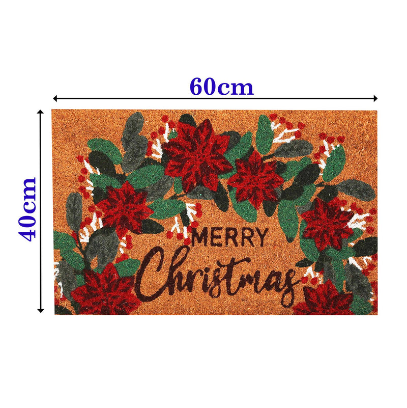 Merry Christmas Coir Door Anti-Slip Household Mat 40 x 60cm - Exclusive Deals - Exclusive Deals