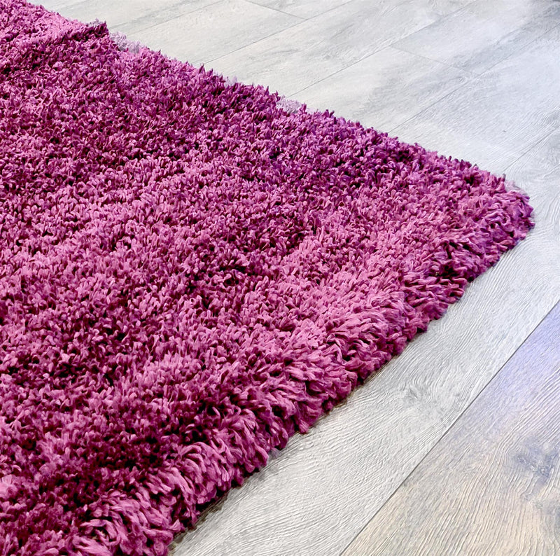 Premium Quality Shaggy Rug 60 x 110cm Plum - Exclusive Deals - Exclusive Deals