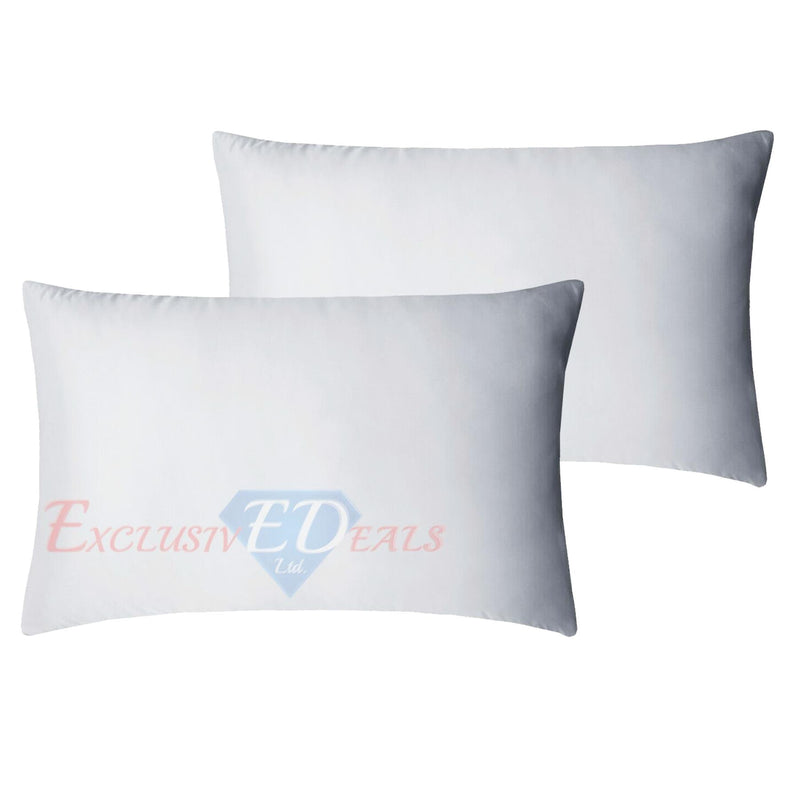 800 TC Plain Dyed Pillowcase (Oxford/HW) Pillowcase Pair / Housewife / White - Exclusive Deals Ltd - Exclusive Deals