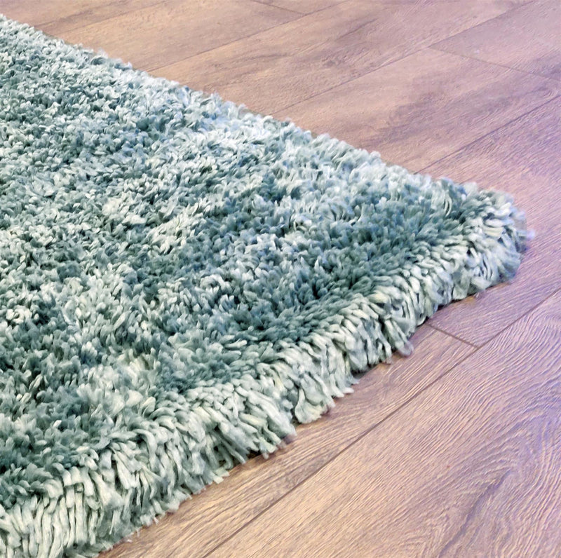 Premium Quality Shaggy Rug 60 x 110cm Duck Egg - Exclusive Deals - Exclusive Deals