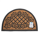 Semi Circle Flowers Coir Door Anti-Slip Household Mat 40 x 60cm - Exclusive Deals Ltd - Exclusive Deals