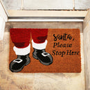 Santa Stop Here Coir Door Anti-Slip Household Mat 40 x 60cm - Exclusive Deals - Exclusive Deals