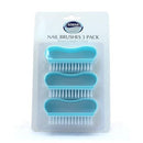 Athena Handled Plastic Nail Brushes [Set of 3] - Exclusive Deals Ltd - Exclusive Deals