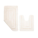 Bath Mats Rubber Backing Anti Slip 50 x 80cm White - Exclusive Deals Ltd - Exclusive Deals