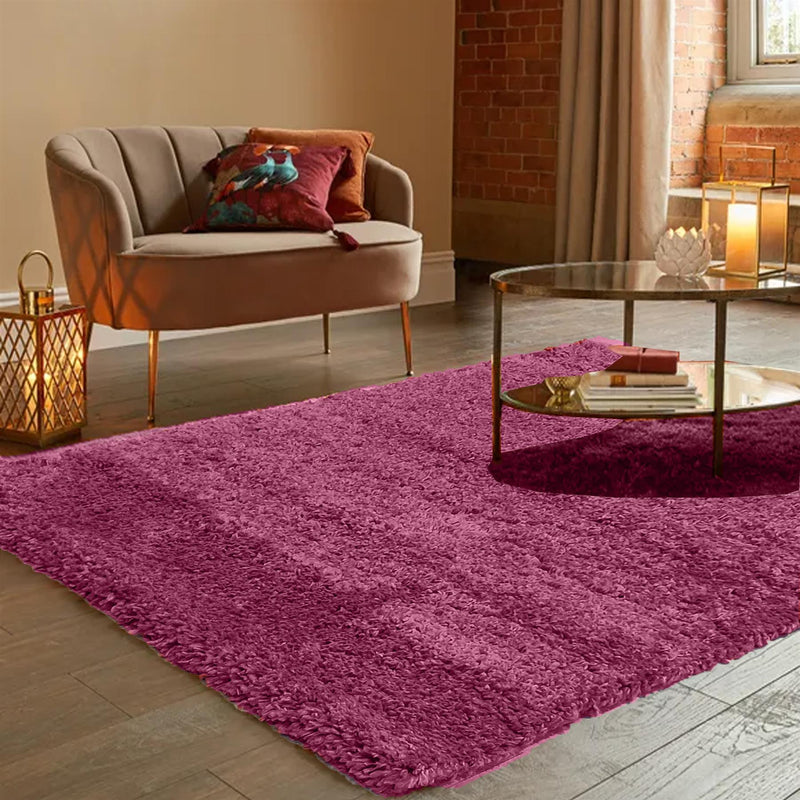 No-Shed Shaggy Rugs with Oeko-Tex Cerificate (safe for babies and pets) Purple / 115 x 170cm (45 x 67'') - Exclusive Deals Ltd - Exclusive Deals