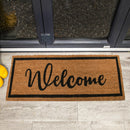 Welcome Runner Coir Door Mat Rubber Backing 40 x 125cm - Exclusive Deals - Exclusive Deals