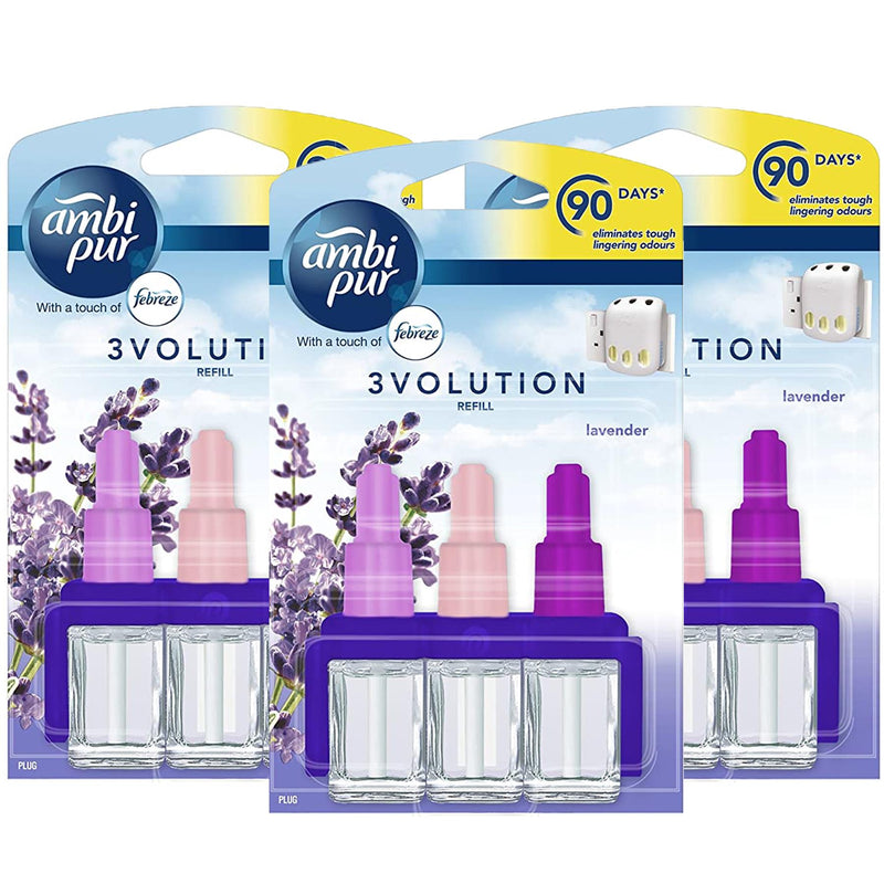 Set of 3 Ambi Pur 3Vol Lavender Sensation Refills - Febreze - Exclusive Deals