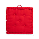 Cotton Booster Chair Pad 43 x 43cm Maroon - Exclusive Deals Ltd - Exclusive Deals