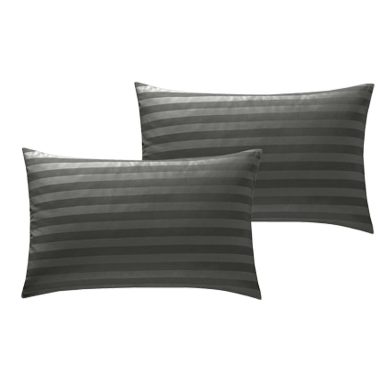 250TC Pillowcases Housewife/Oxford Pillowcases / Housewife / Steel Grey - Exclusive Deals Ltd - Exclusive Deals