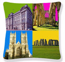 Buildings Cushion Cover Pop Art - Exclusive Deals Ltd - Exclusive Deals
