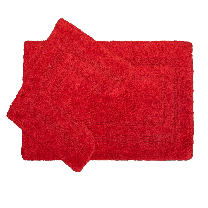 Bath Mats Various Colours [45cm x 75cm] Red - Exclusive Deals Ltd - Exclusive Deals