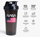 Smart Shake NASA Bottle Insignia Worm Logo Black - Exclusive Deals Ltd - Exclusive Deals