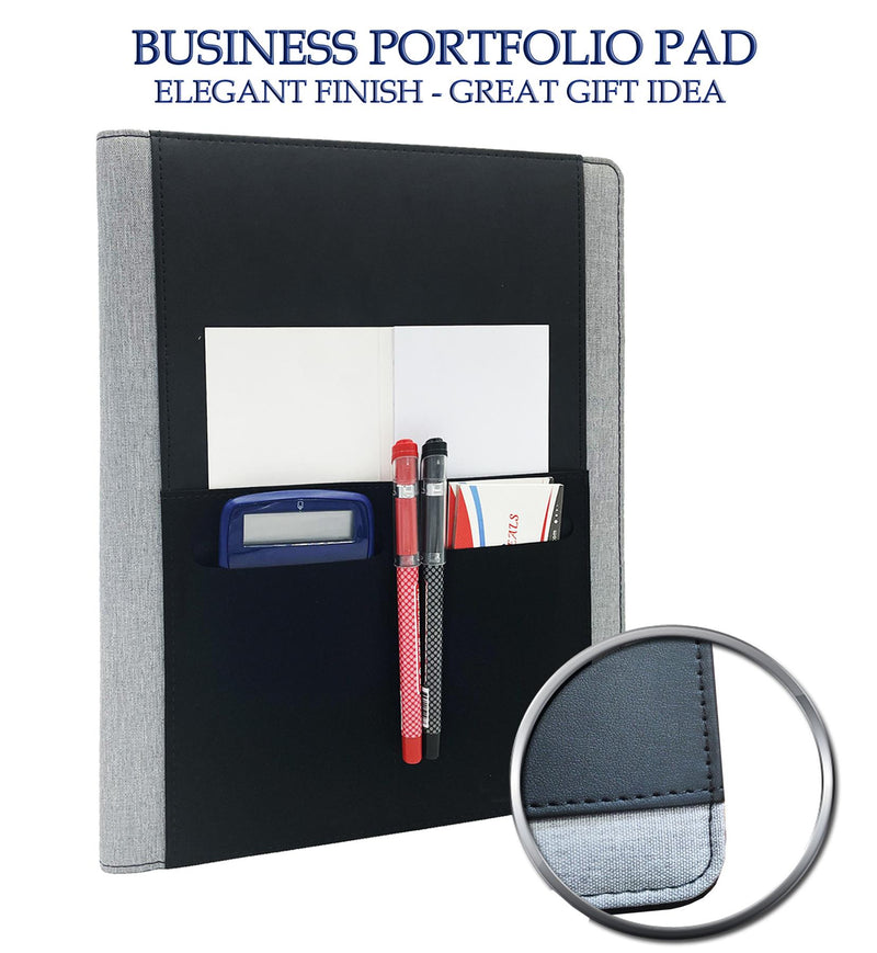 A4 Smart Foldable Portfolio File Grey & Black - Exclusive Deals Ltd - Exclusive Deals