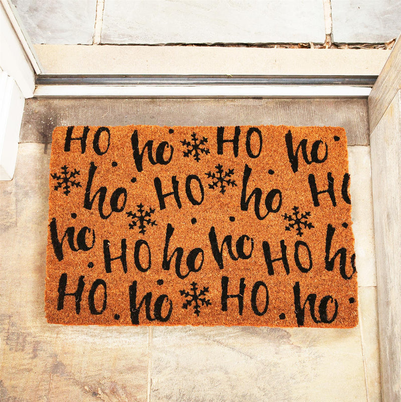 Ho Ho Ho Christmas Coir Door Mat 40 x 60cm - Exclusive Deals - Exclusive Deals
